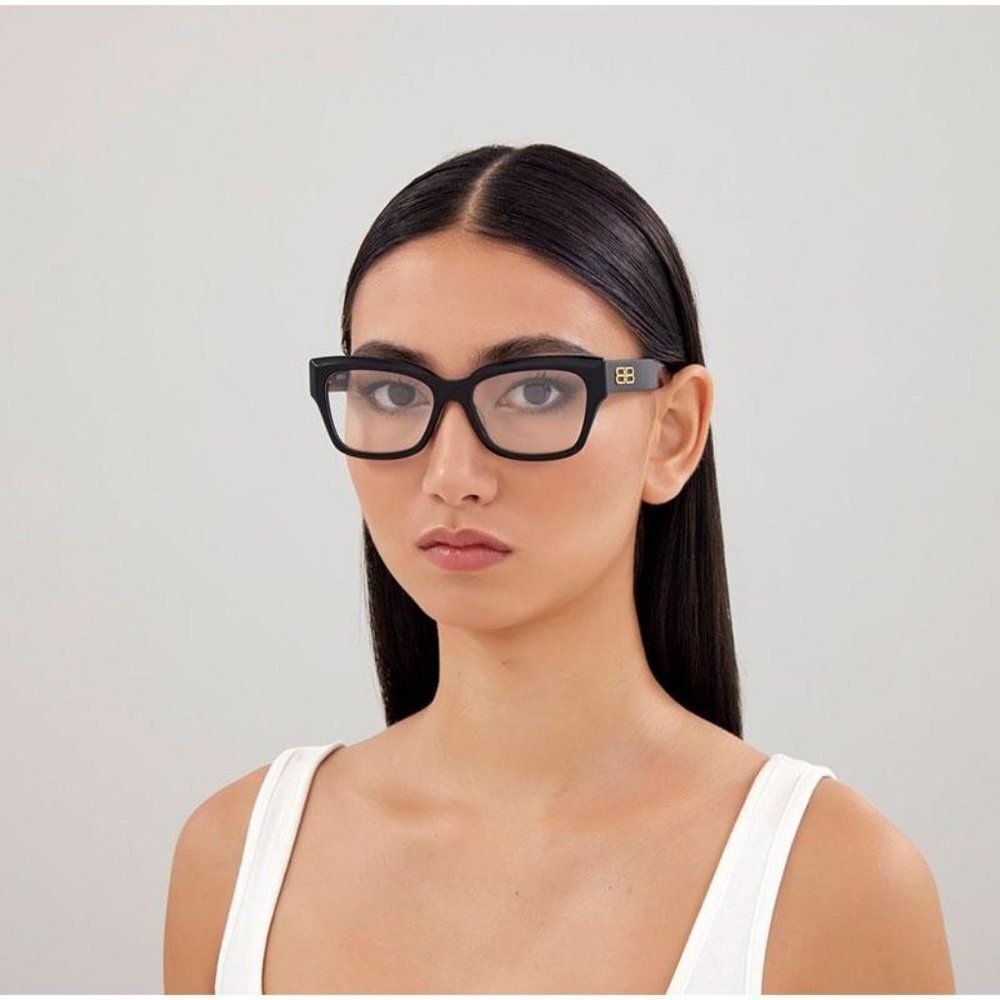Balenciaga BB0274O 001 Eyeglasses Black 55mm Cat Eye Frame